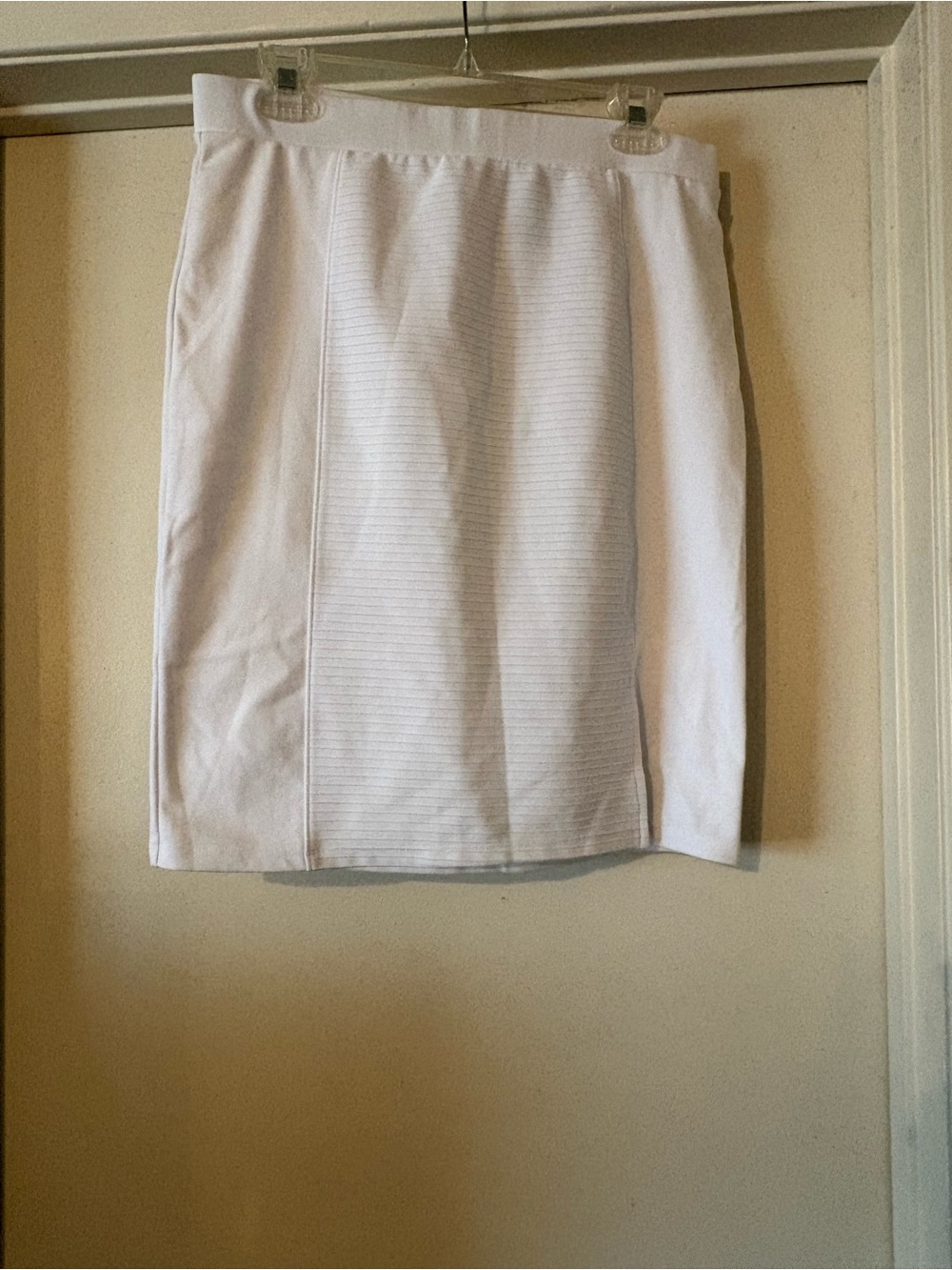 Bandage Pencil Skirt Exposed Gold Zip Size L
